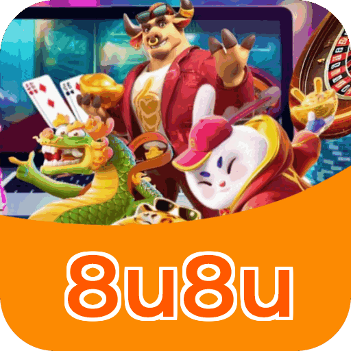 Interface do aplicativo 8u8u mostrando jogos disponíveis no iOS e Android